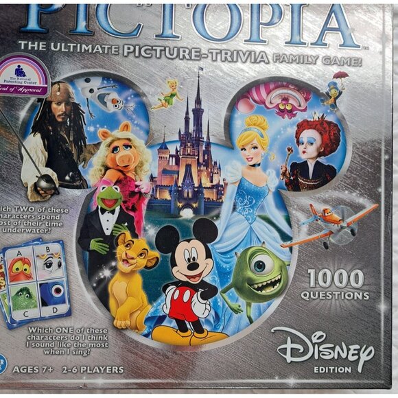 Pictopia Disney Edition Ultimate Picture-Trivia Family Game 2-6 Players Ages 7+ - Picture 1 of 6